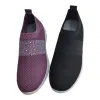 Purple and black mesh casual shoes are breathable, lightweight and suitable for both men and women Item Picture
